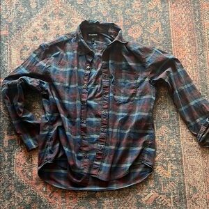 Bonobos Men's Casual Plaid Shirt - Blue and Red